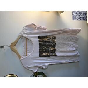 calvin klein's Light pink Sequin Embellished Women's Top t- shirt